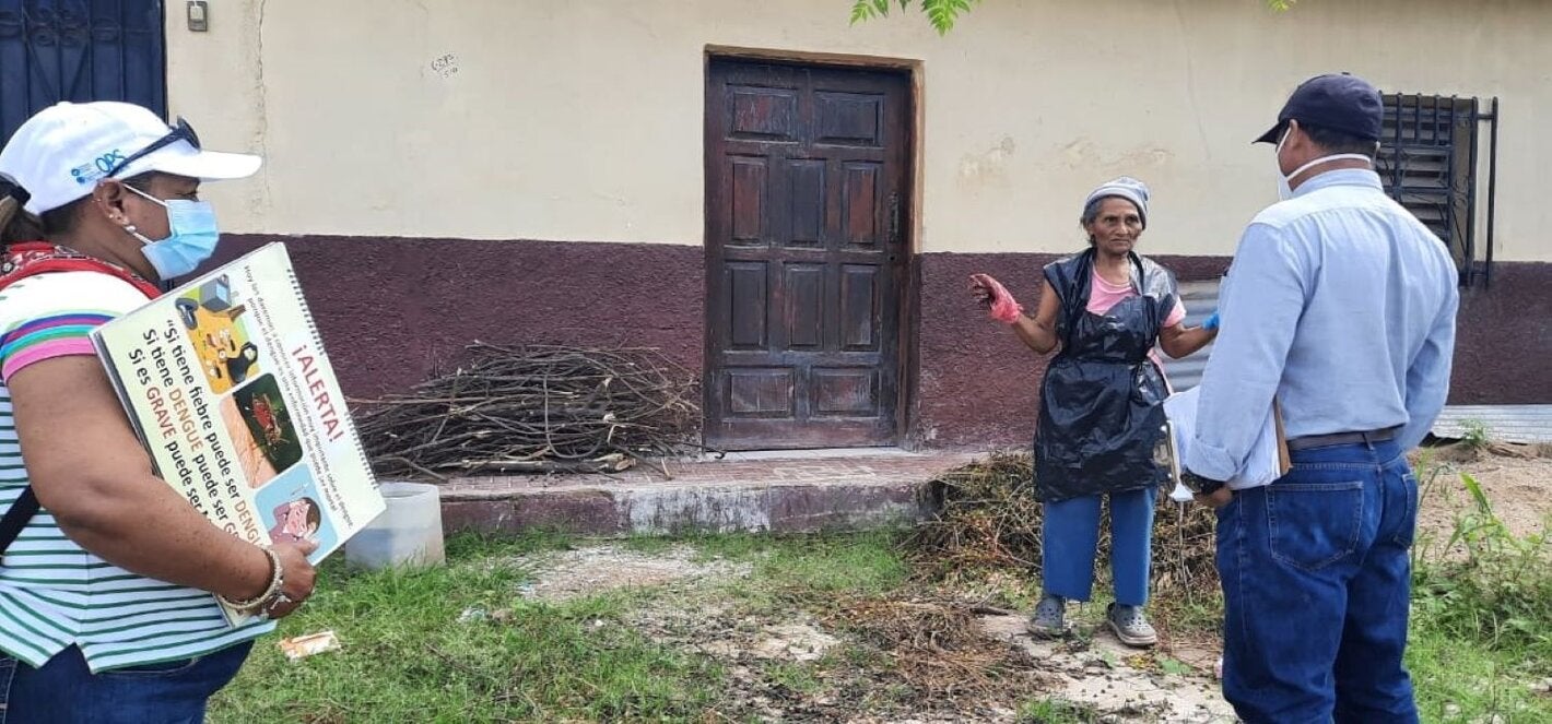 Comunicación de riesto, en Choluteca HND