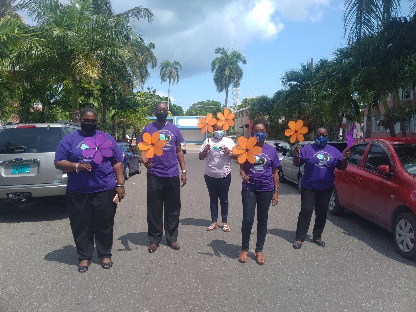 PAHO-STAFF participating in the Alzheimer's Awareness Virtual Walk