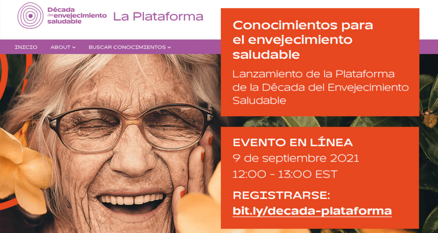 OPS en Argentina invita a la nueva “Plataforma de la Década del Envejecimiento Saludable”, un espacio de intercambio de conocimiento