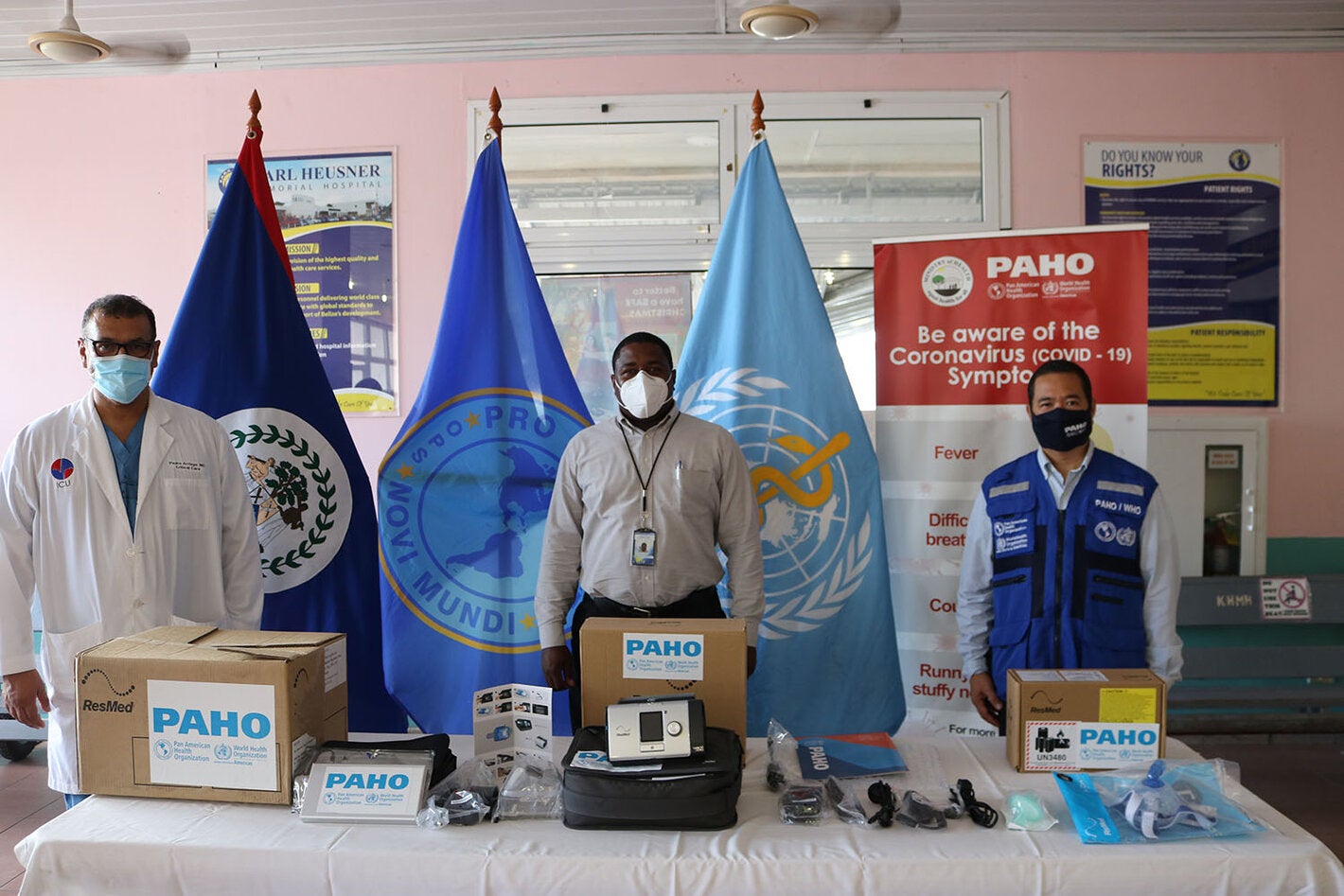 Picture of KHMH receiving Bipap