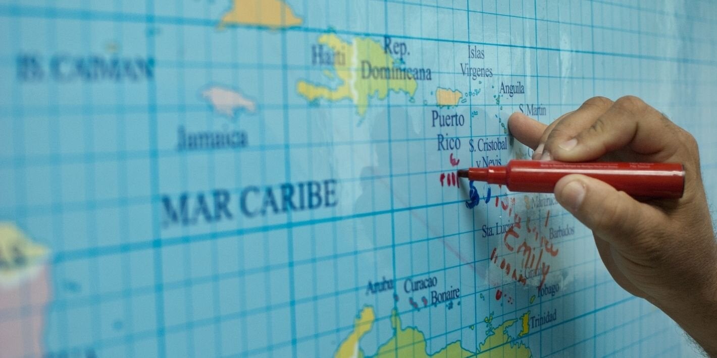 Mapa del Caribe