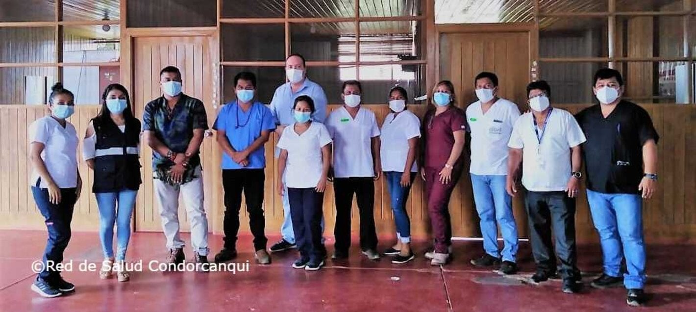 Personal de salud en grupo 