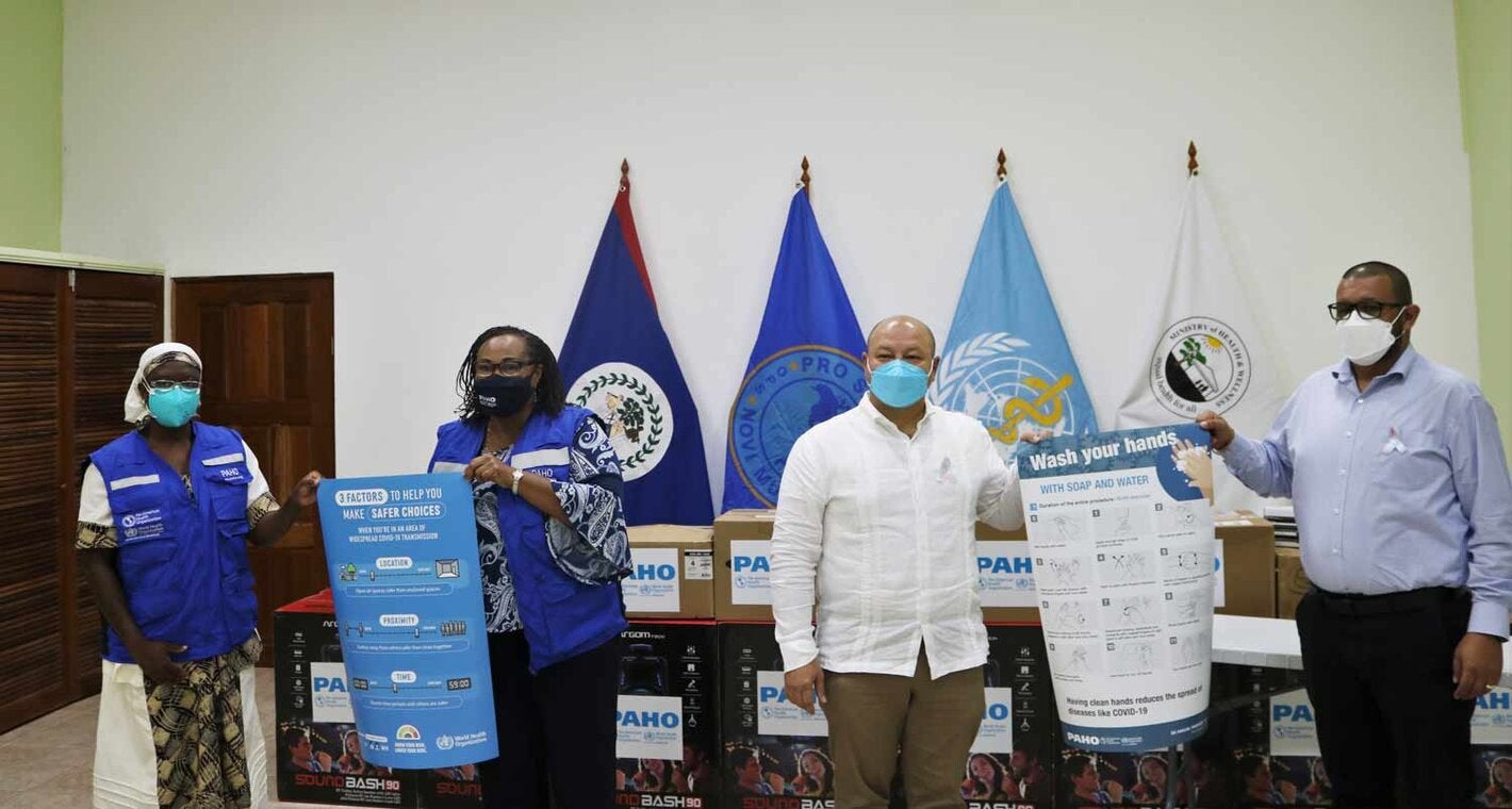 PAHO/WHO handover equipment to support the Ministry of Health and Wellness Vaccination Campaign