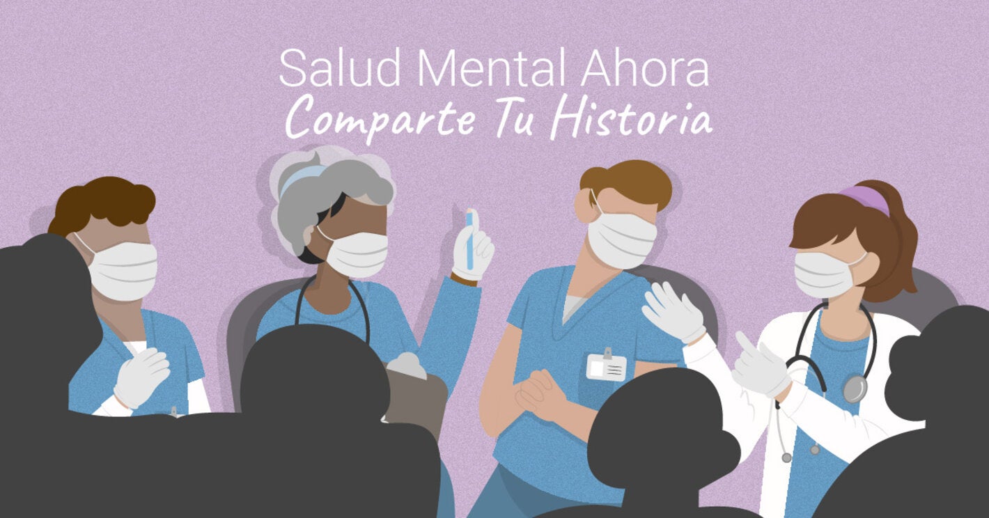 Trabajadores de salud conversan y comparten historias