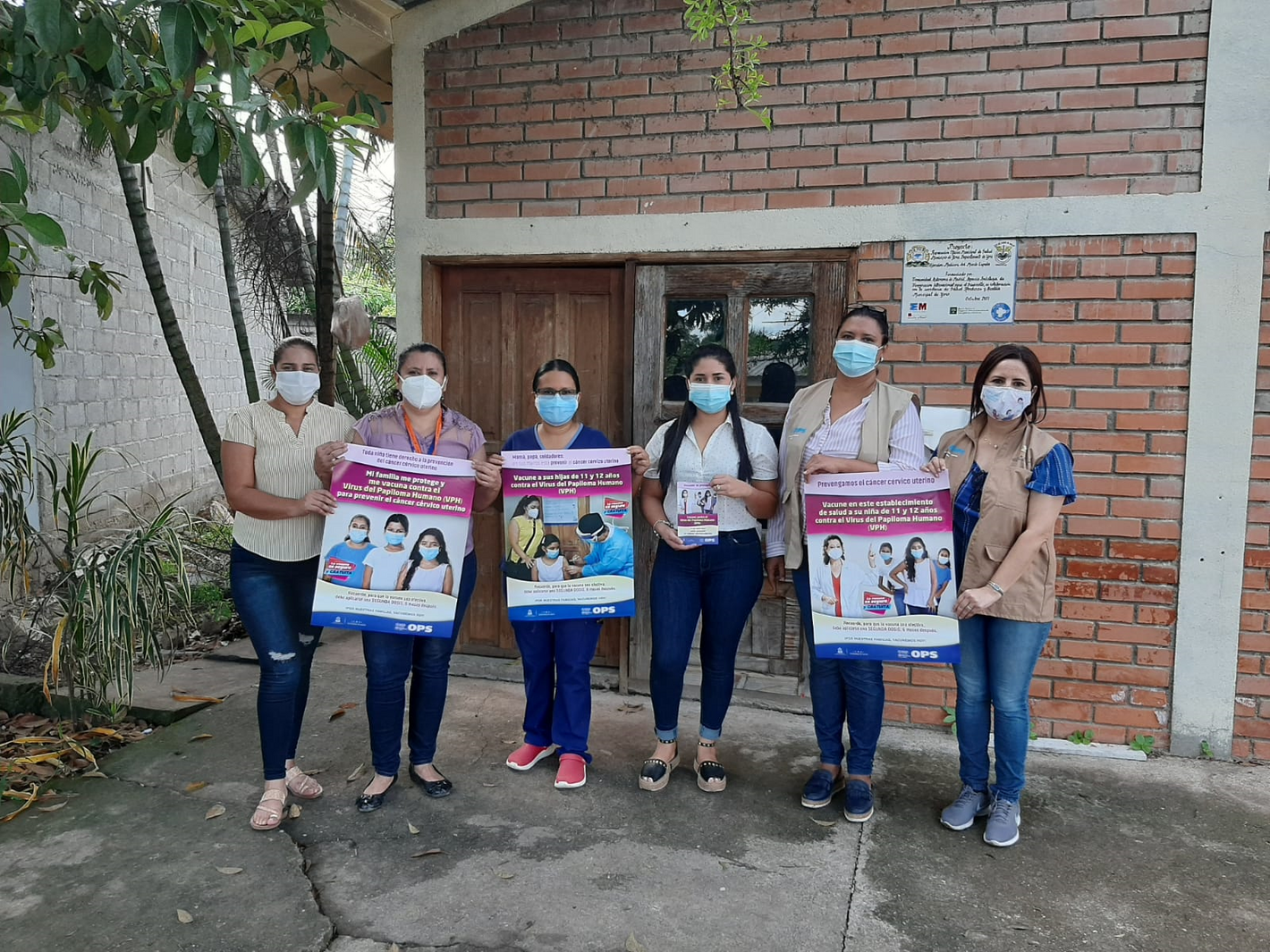 entrega de materiales comunicación vacuna vph