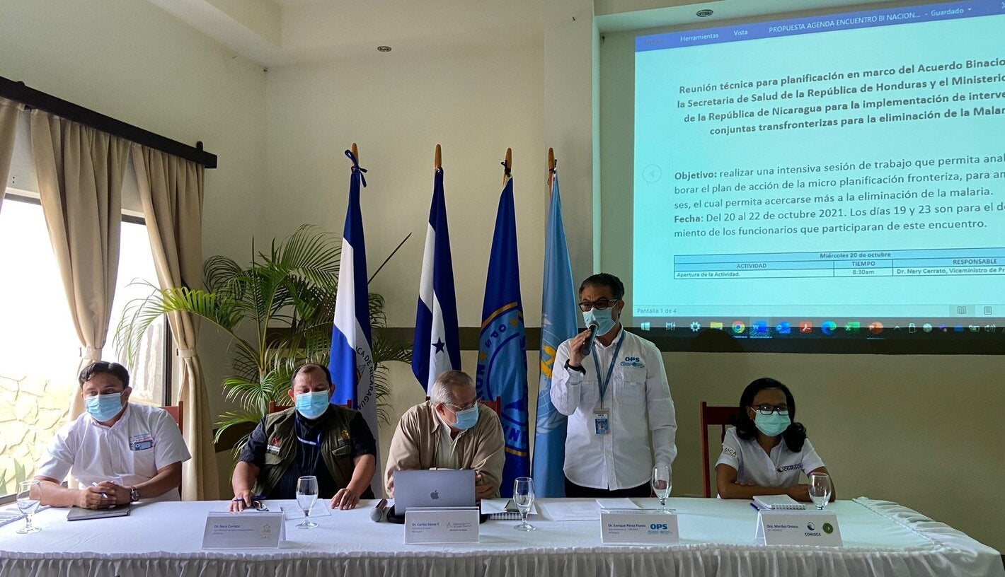 Reunión binacional Nicaragua - Honduras sobre malaria