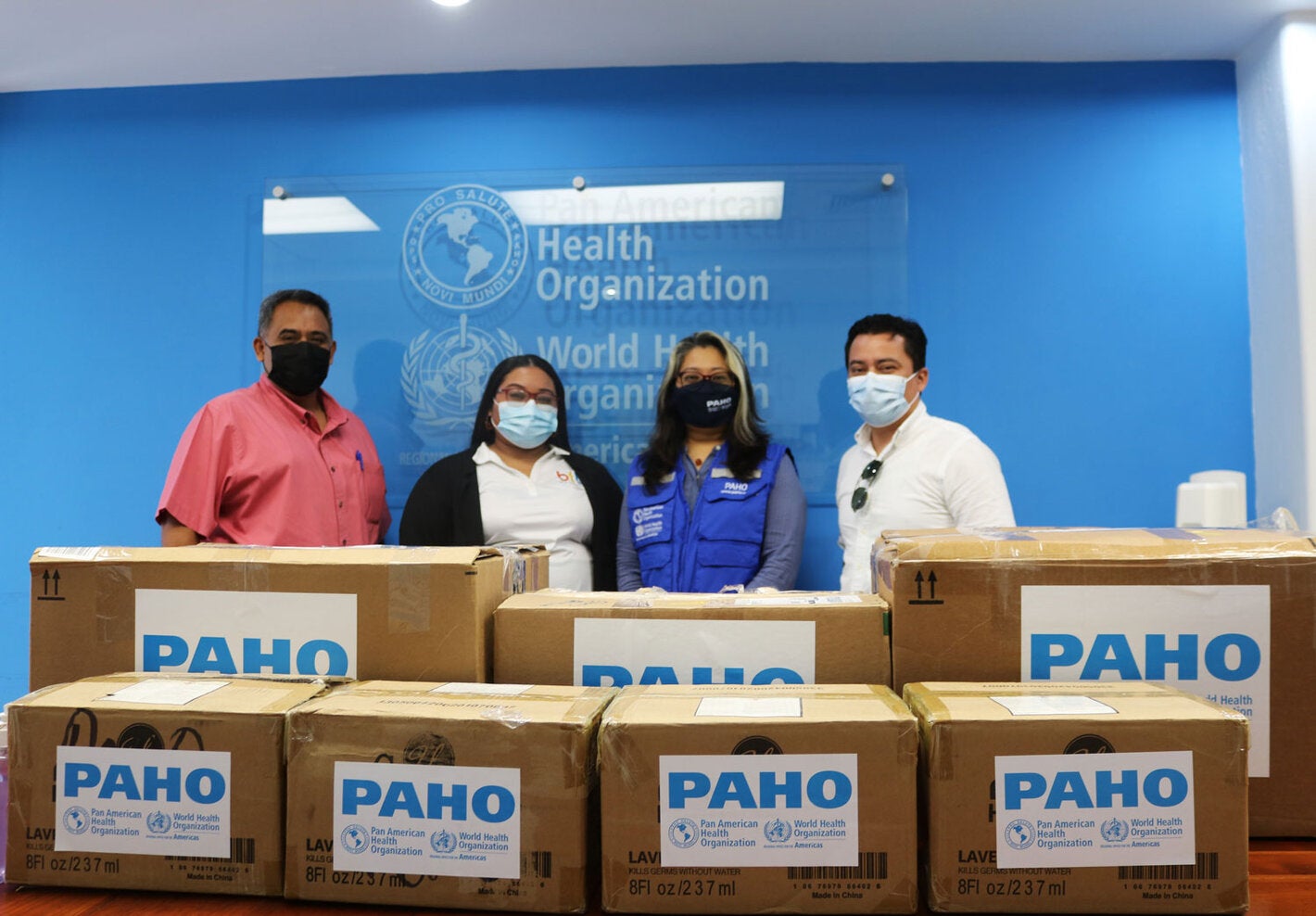 PAHO handover PPEs to Belize Tourism Board