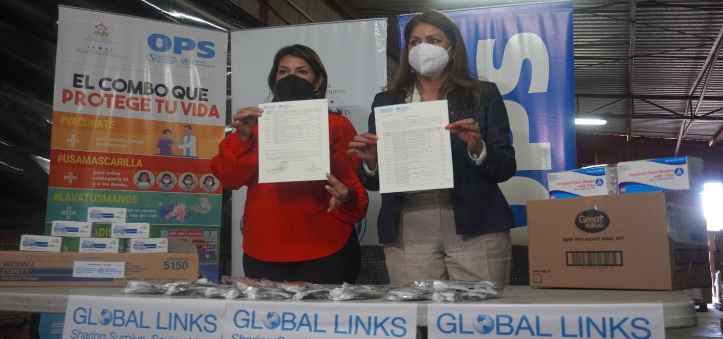 Minista de Salud y Representate OPS/OMS en Honduras