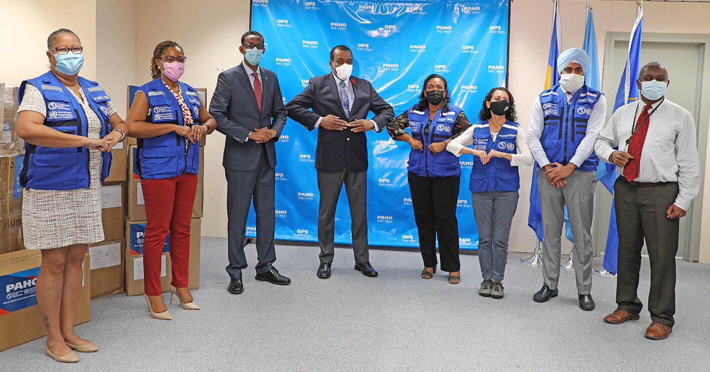 ECC BRB group photo handover of equipment