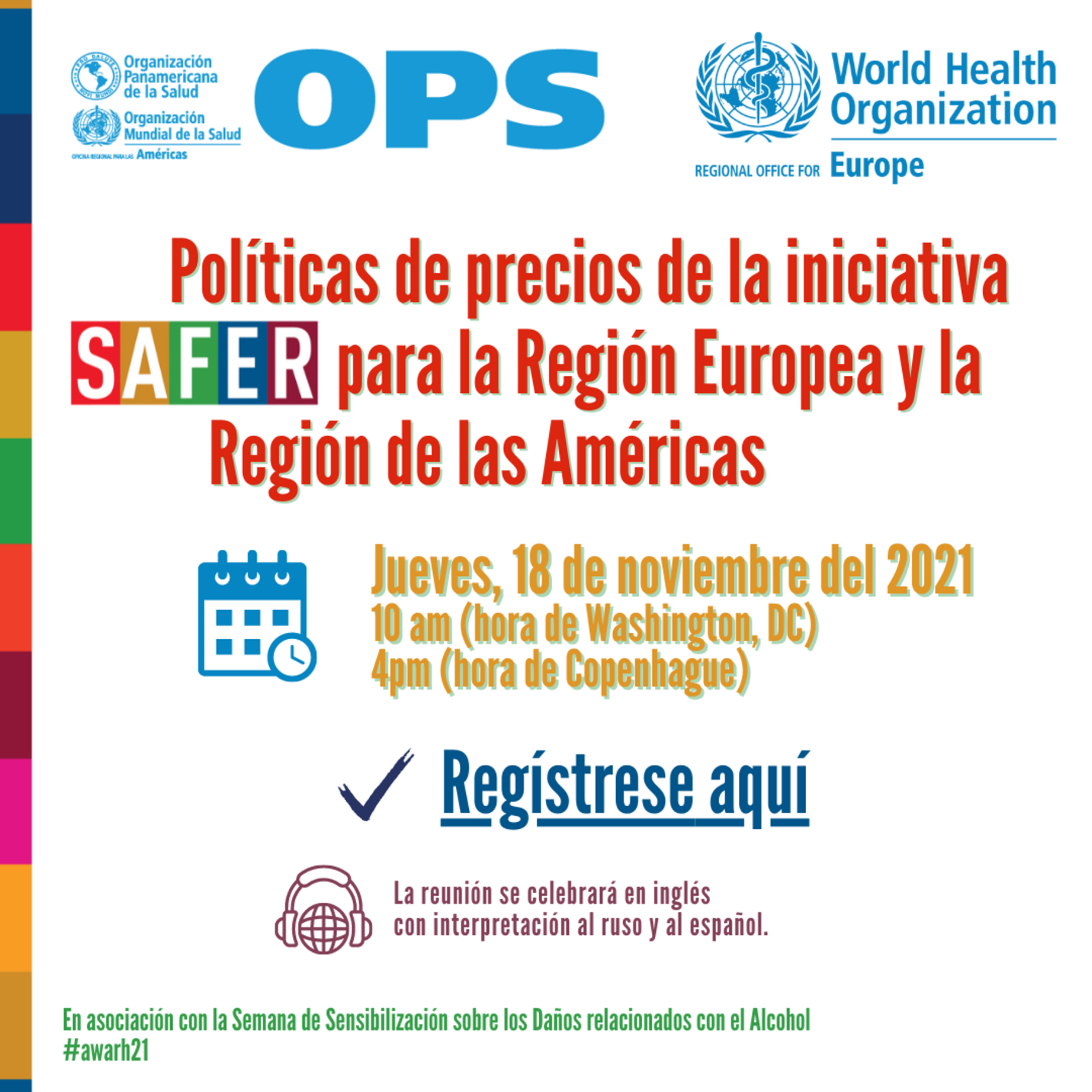 Webinar - Políticas de precios de la iniciativa SAFER para la Región Europea y la Región de las Américas