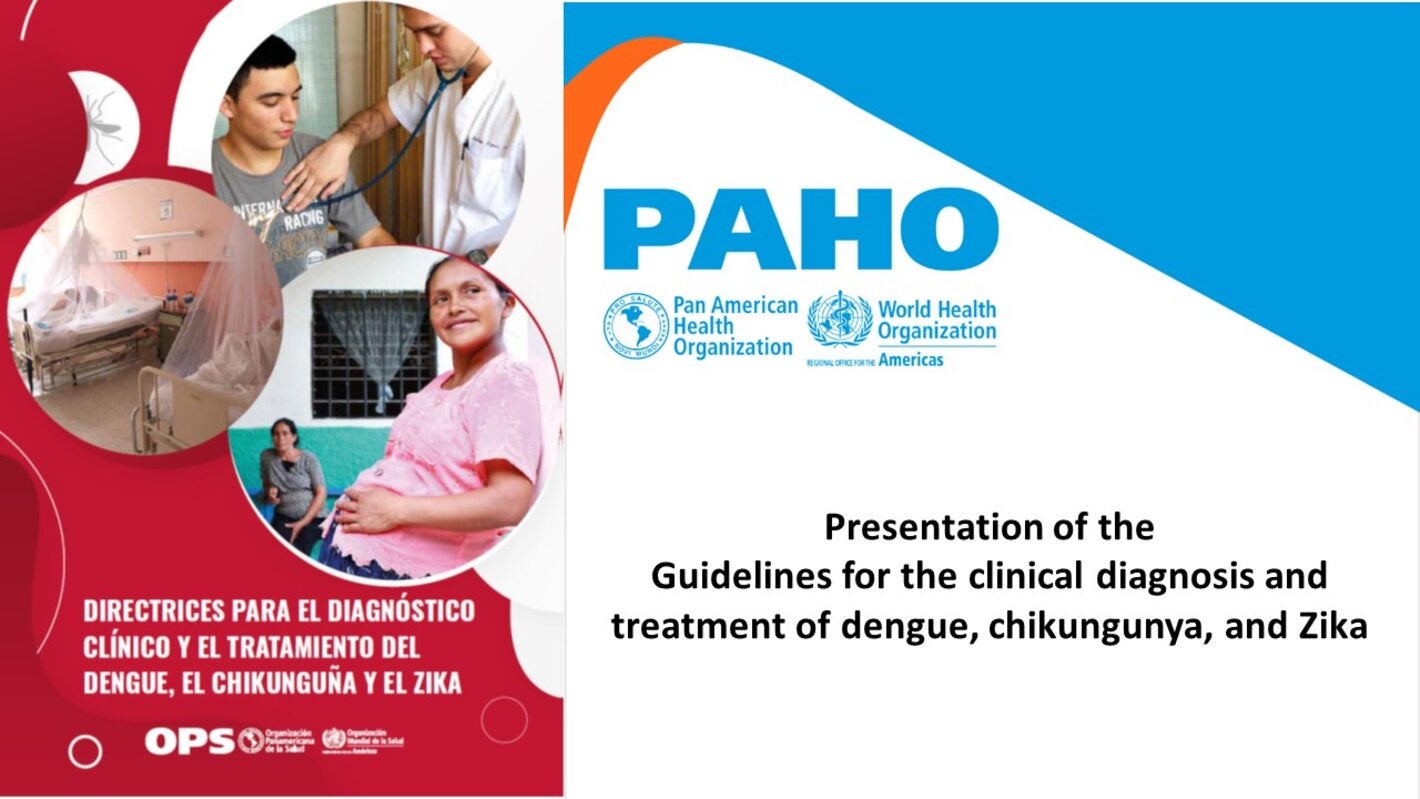 Presentation of the  Guidelines for the clinical diagnosis and treatment of dengue, chikungunya, and Zika