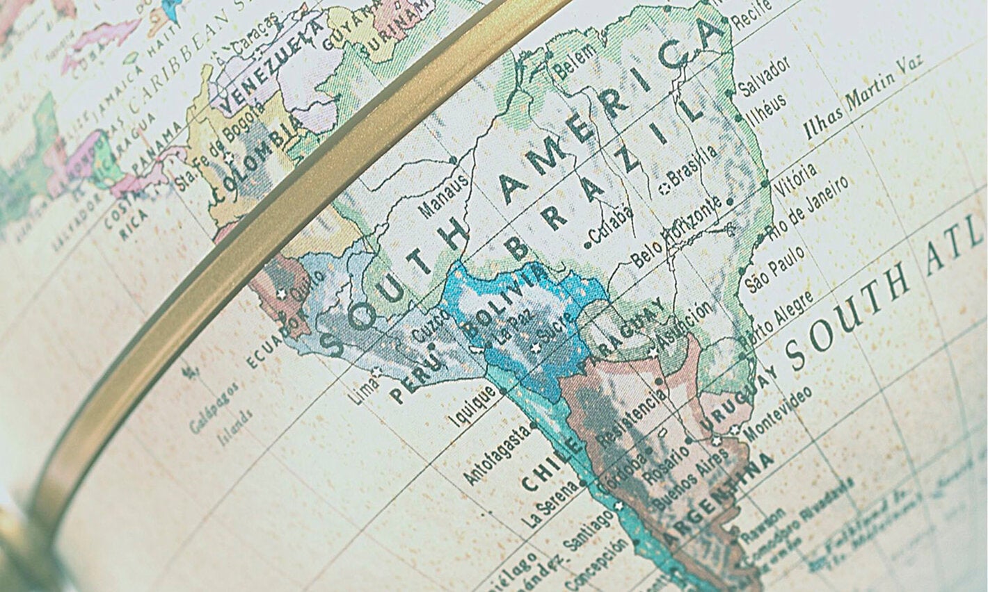 Mapa América do Sul