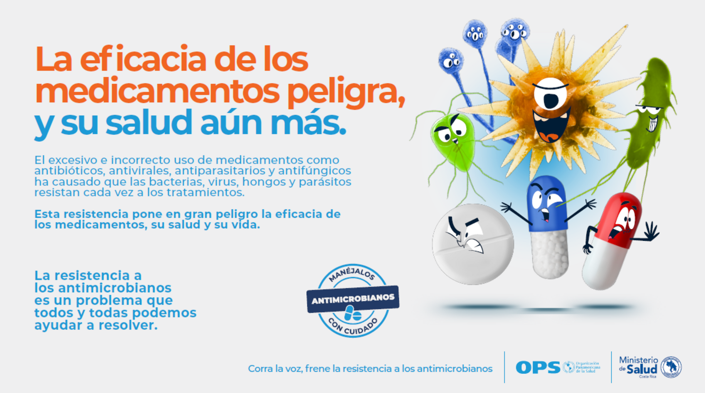 Imagen ilustrativa de la resistencia a los antimicrobianos