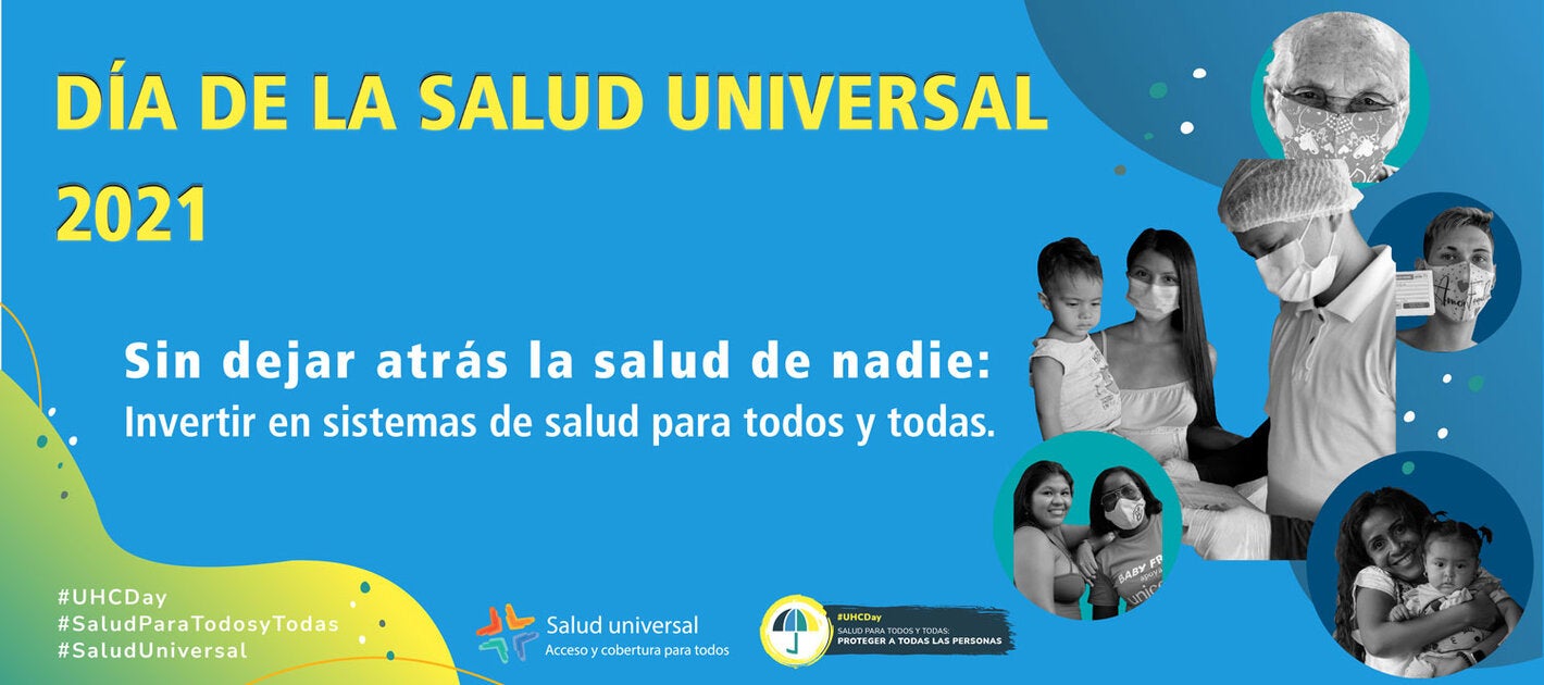 baner del evento por el Día de la Salud Universal 2021