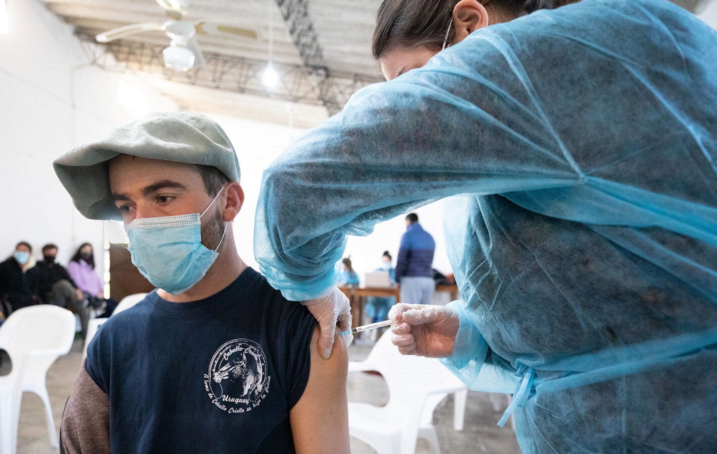 Male adult received vaccination