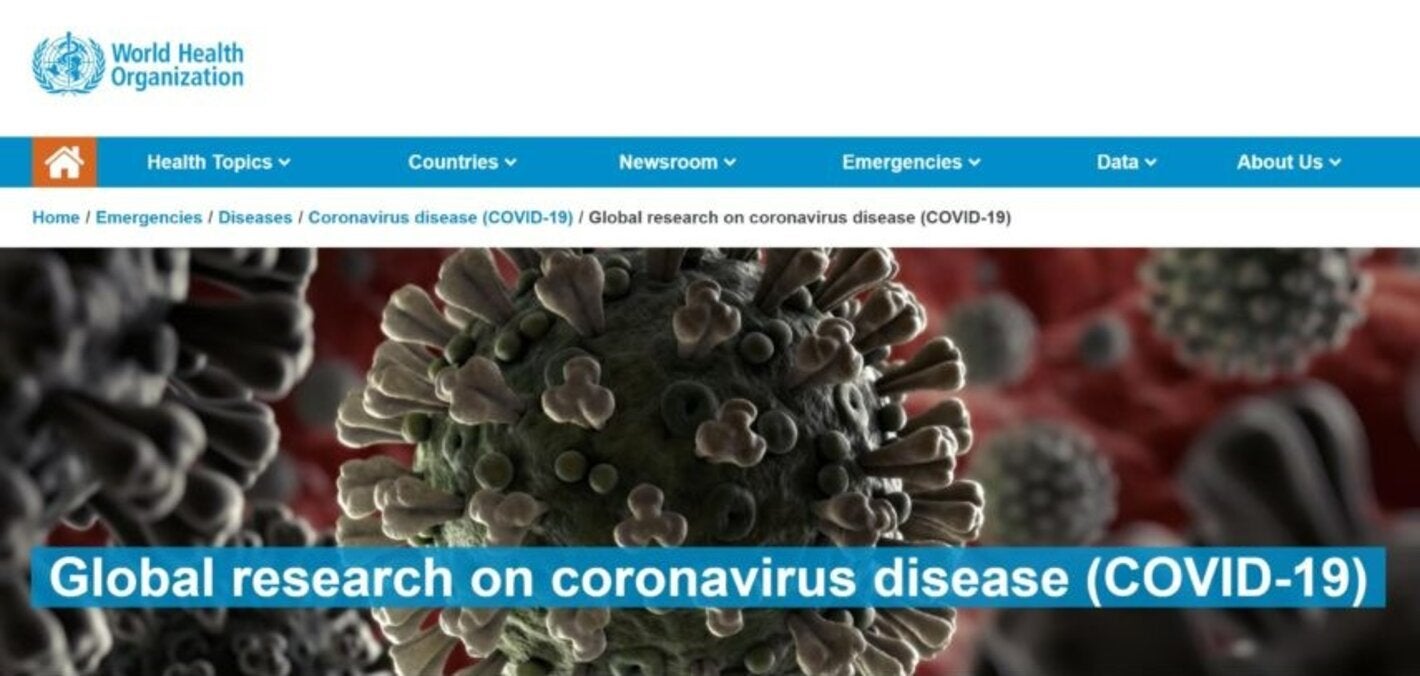 WHO COVID-19 Research Database