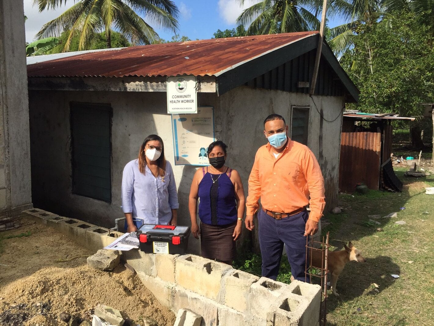 Meeting with CHW for malaria field activities