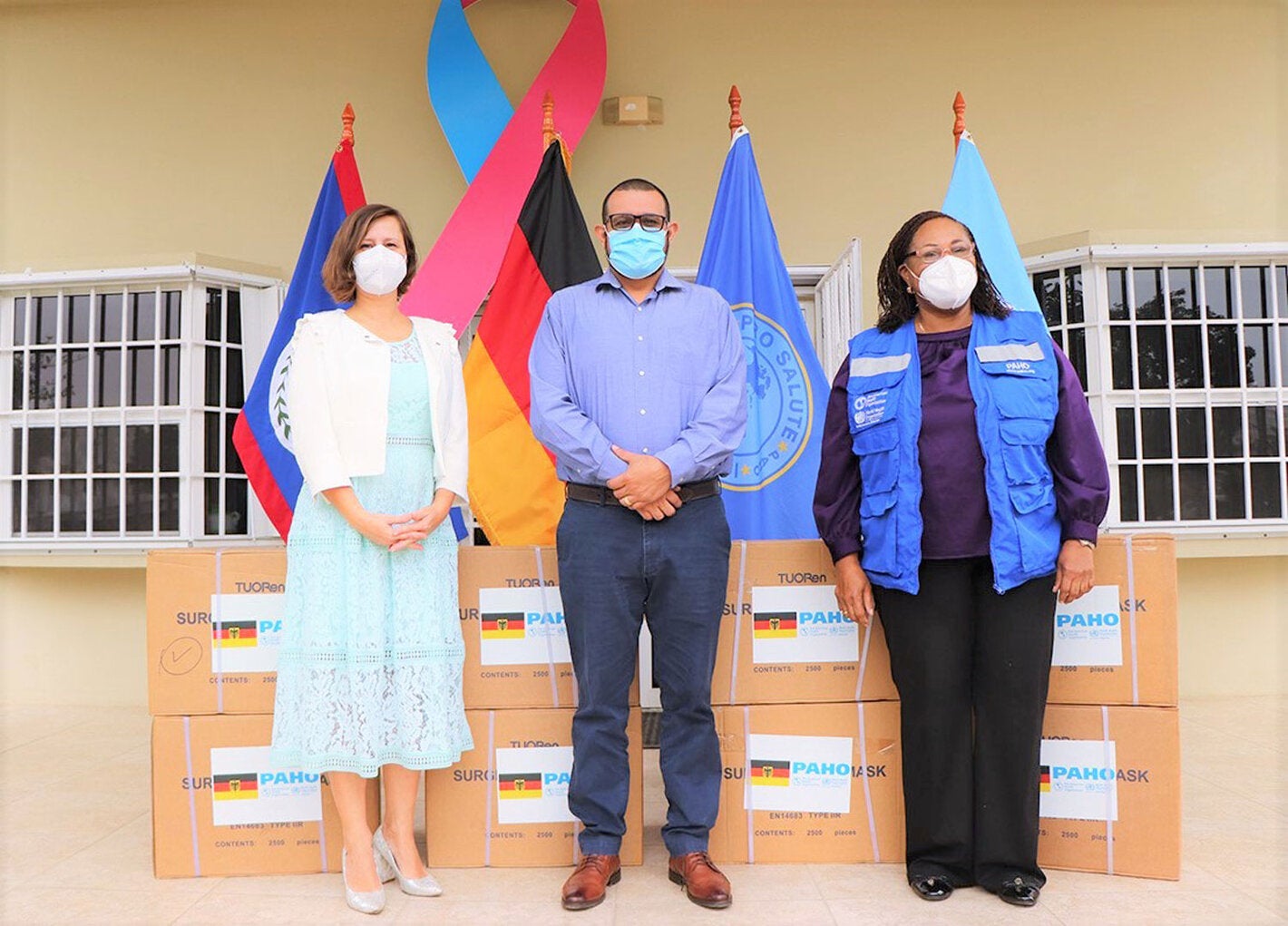 Masks handover from Government of Germany and PAHO/WHO