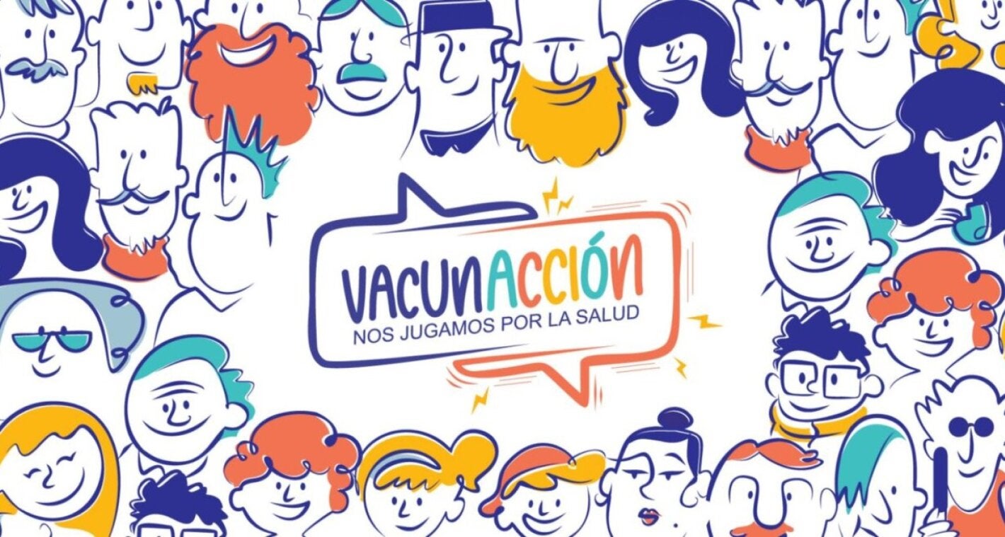 Afiche de la campaña #VaunAcción