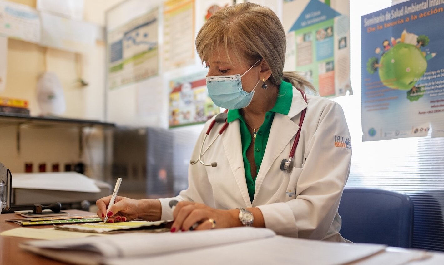 Health worker using the ICD-11