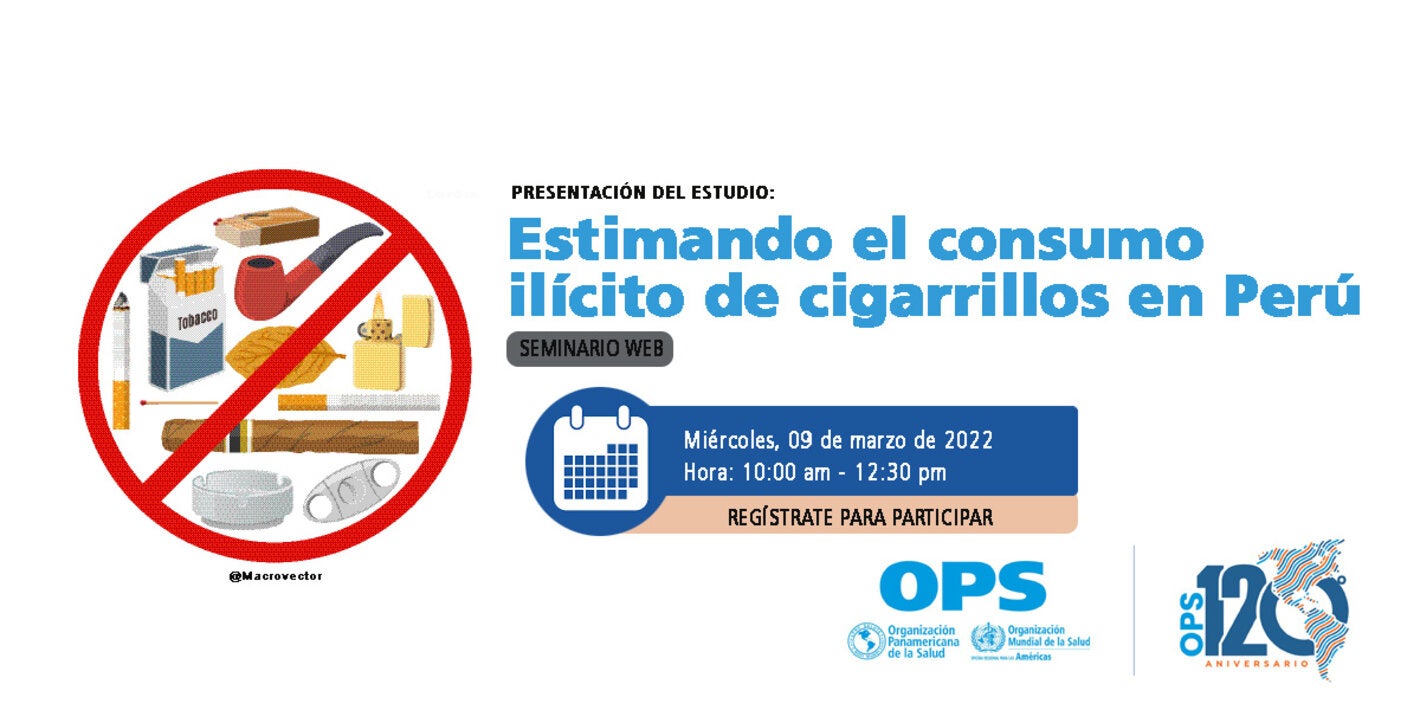 Flyer de evento sobre tabaco