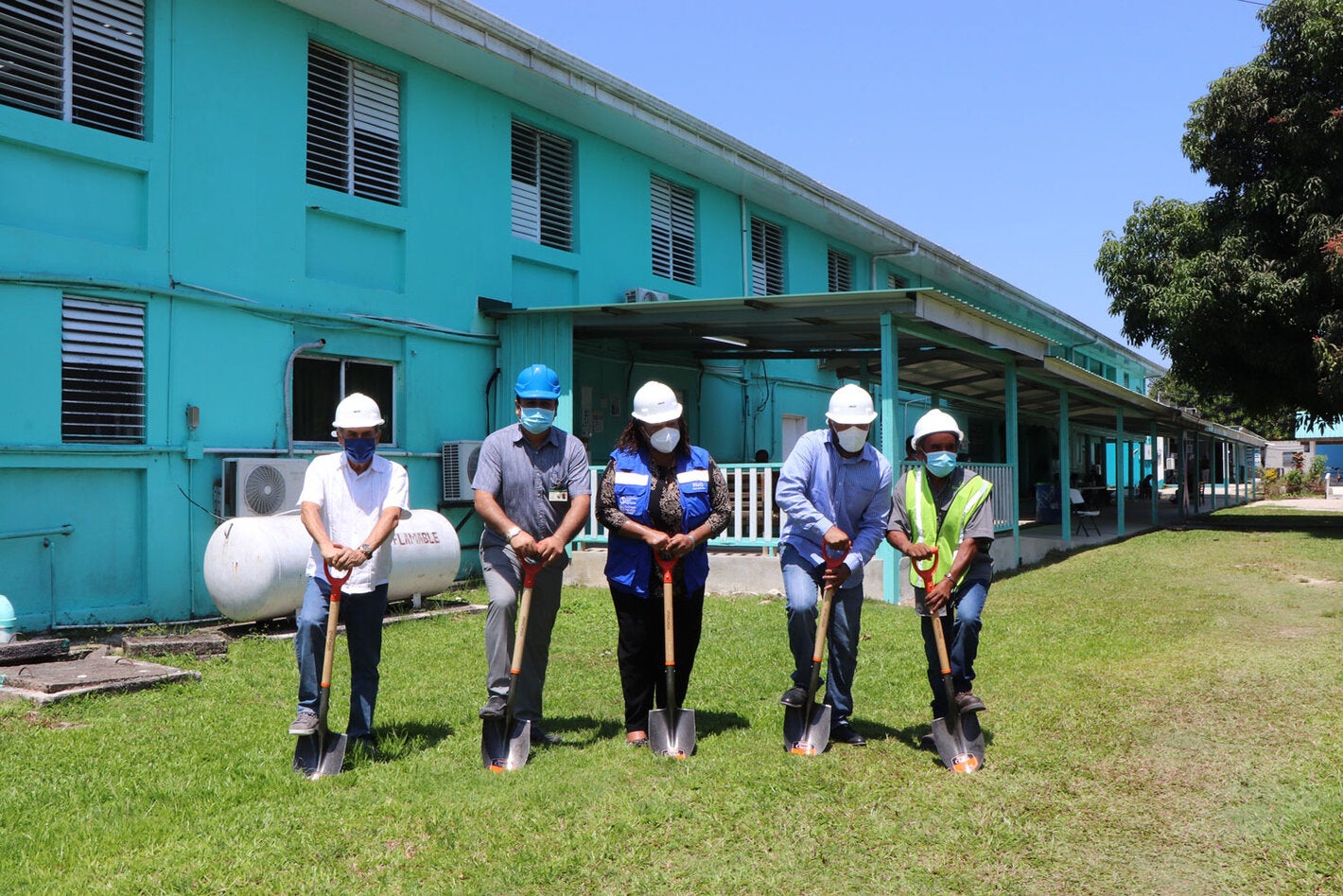 PAHO/WHO and MoHW launched of retrofitting stage for PG Community Hospital