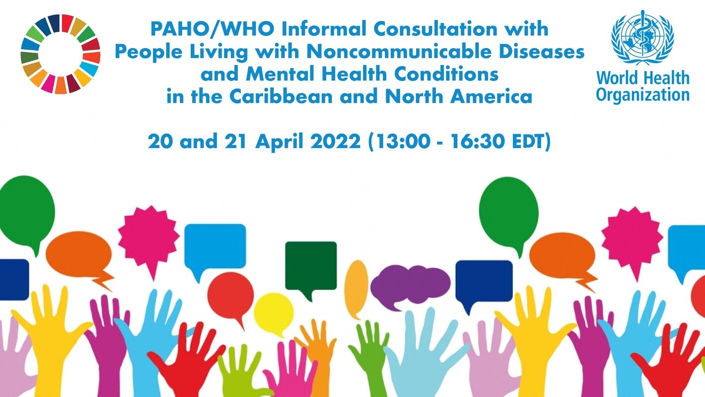 Informal Consultations with People Living with Noncommunicable Diseases and Mental Health Conditions in the Caribbean and North America