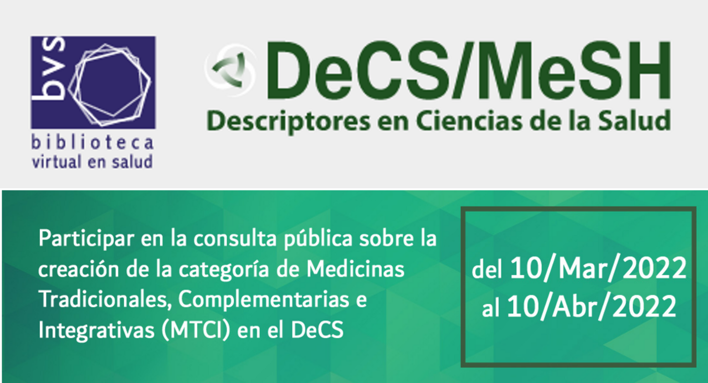 nueva categoría MTCI en el DeCS
