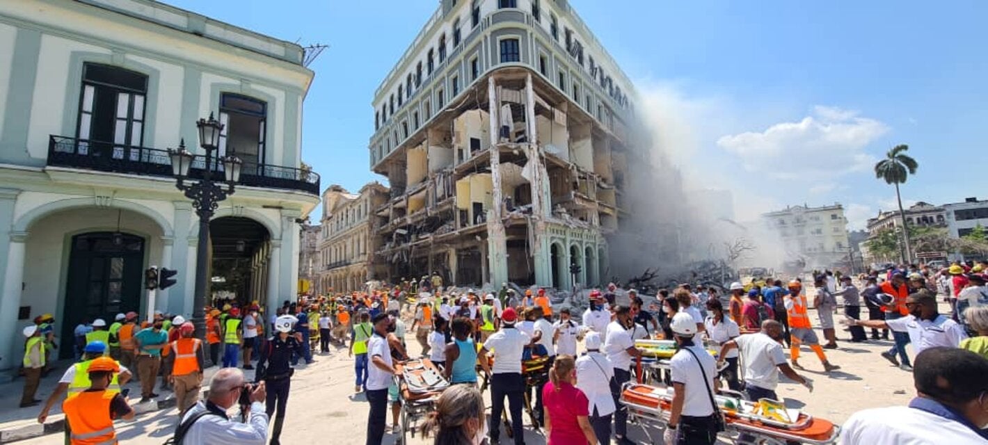 Emergencia en el Hotel Saratoga en Cuba