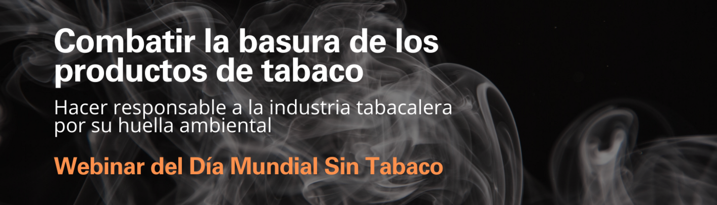 Combatir la basura de los productos de tabaco banner