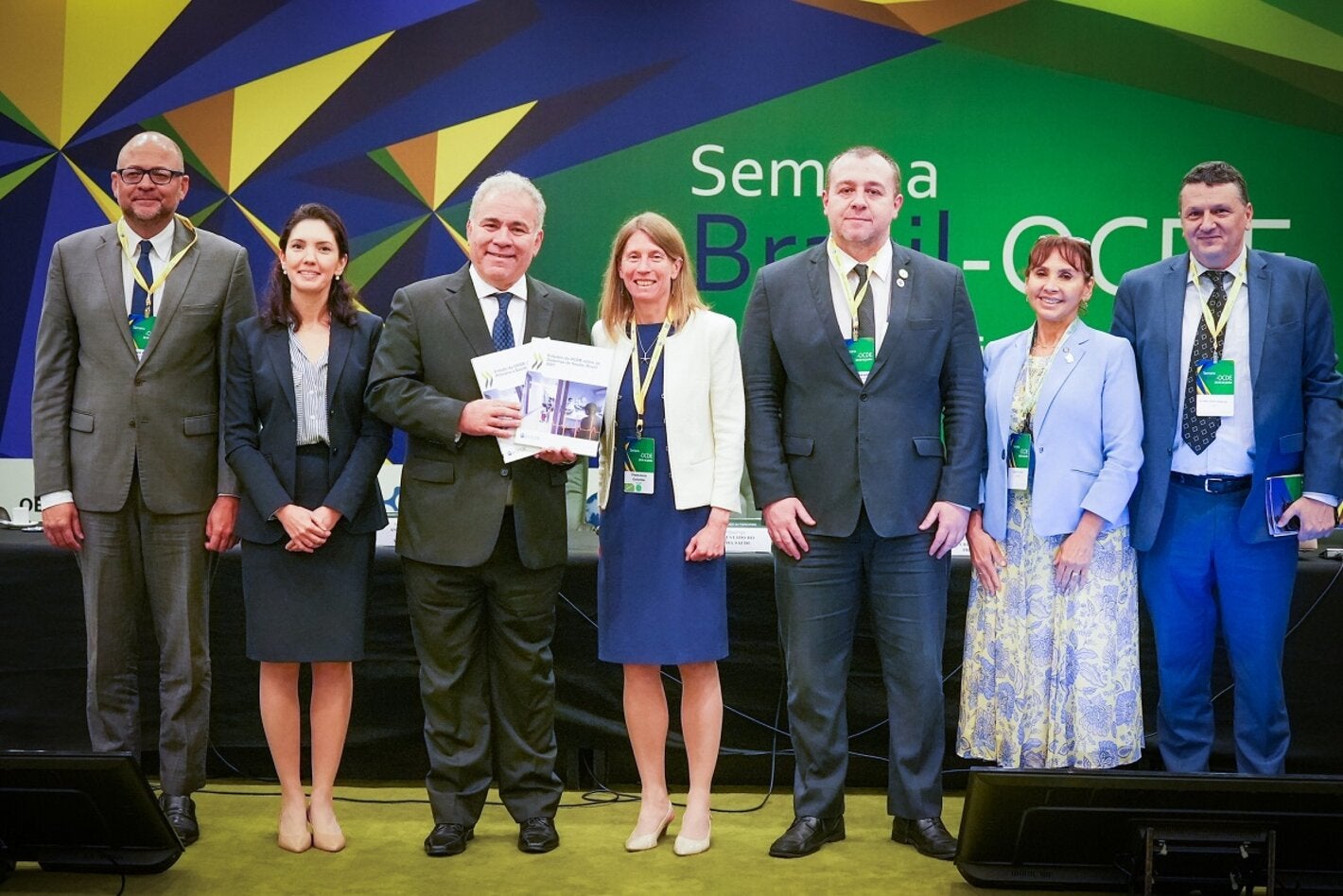 Participantes do Fórum Brasil-OCDE sobre saúde