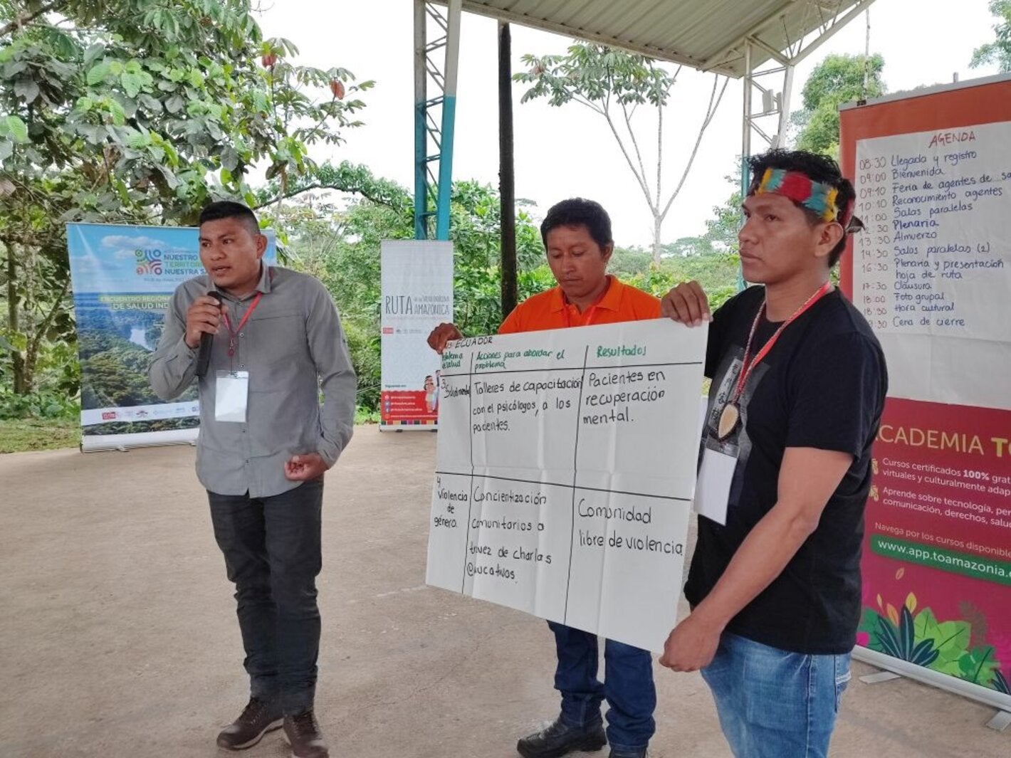 Agentes comunitarios de salud indígena de la Cuenca Amazónica se reúnen en Ecuador