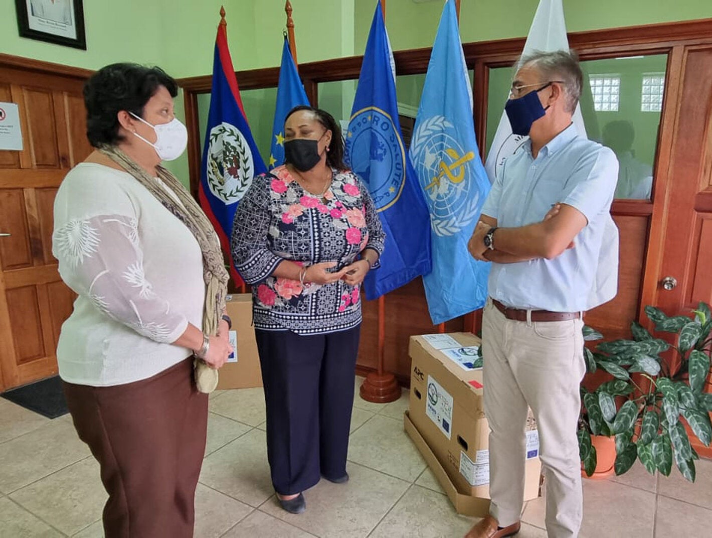 PAHO/WHO Belize and EU handover of server to the MoHW