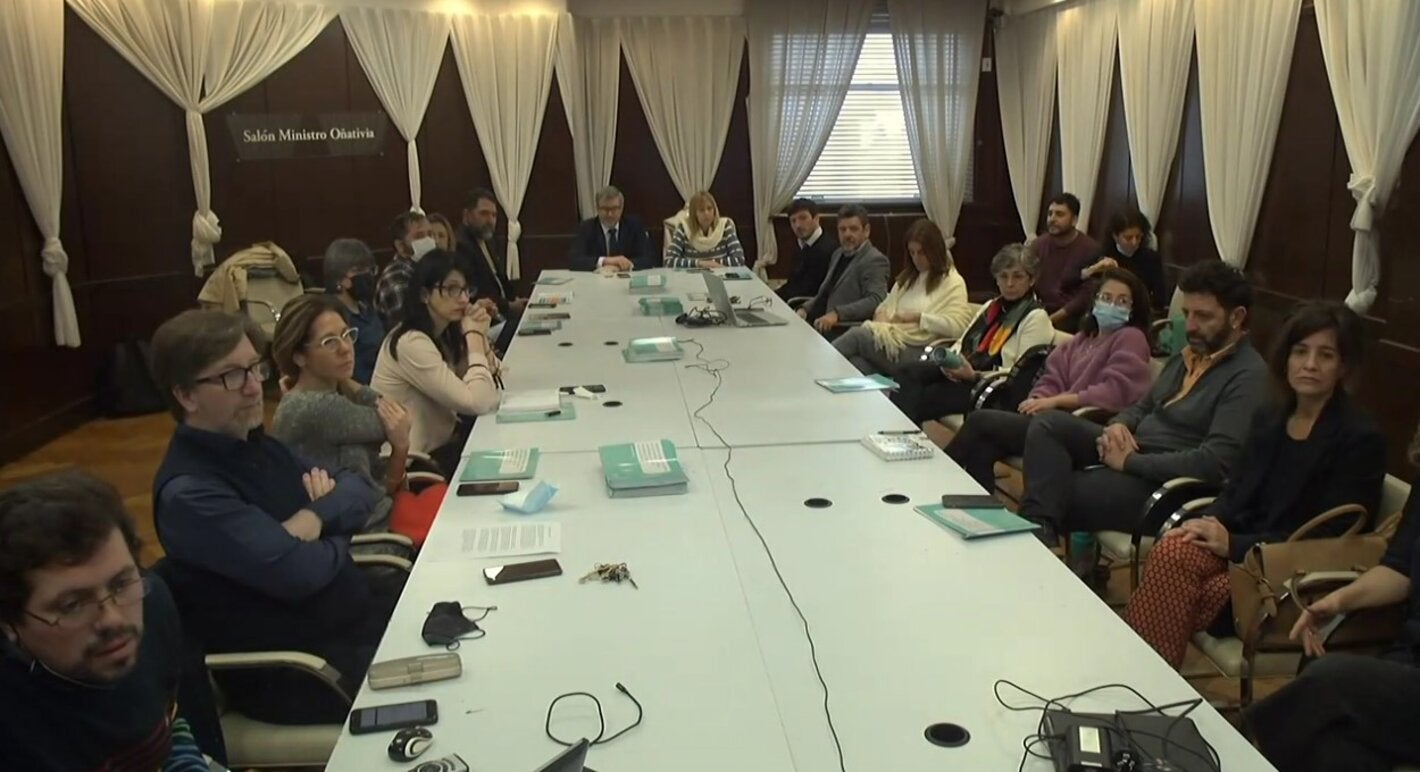 Autoridades del Ministerio de Salud y de la OPS/OMS, durante la presentación