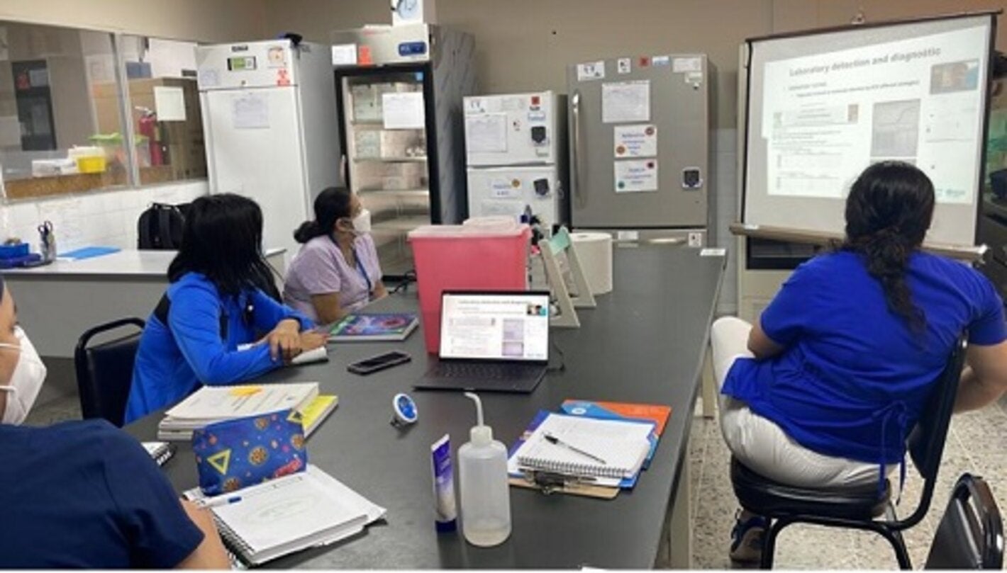 capacitacion sobre viruela símica en Honduras