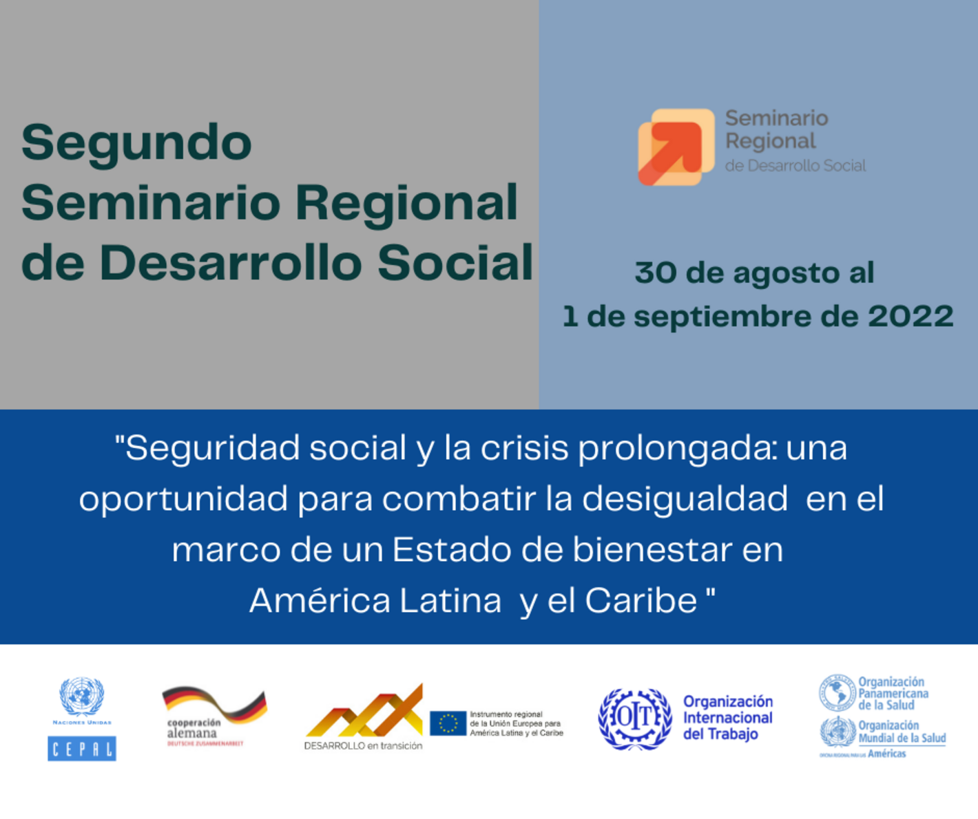 Anuncio seminario web CEPAL y otras entidades 