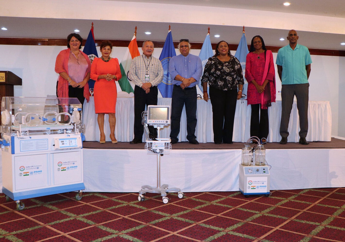 Formal Handover Ceremony of Equipment through the India-UN Grant to the MoHW in Belize
