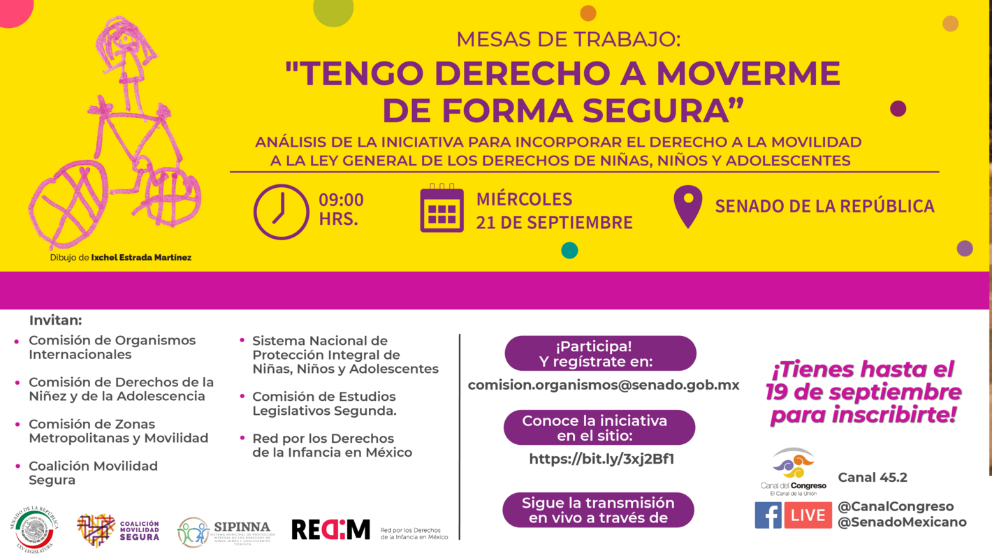 Mesas de trabajo “Tengo derecho a moverme con seguridad