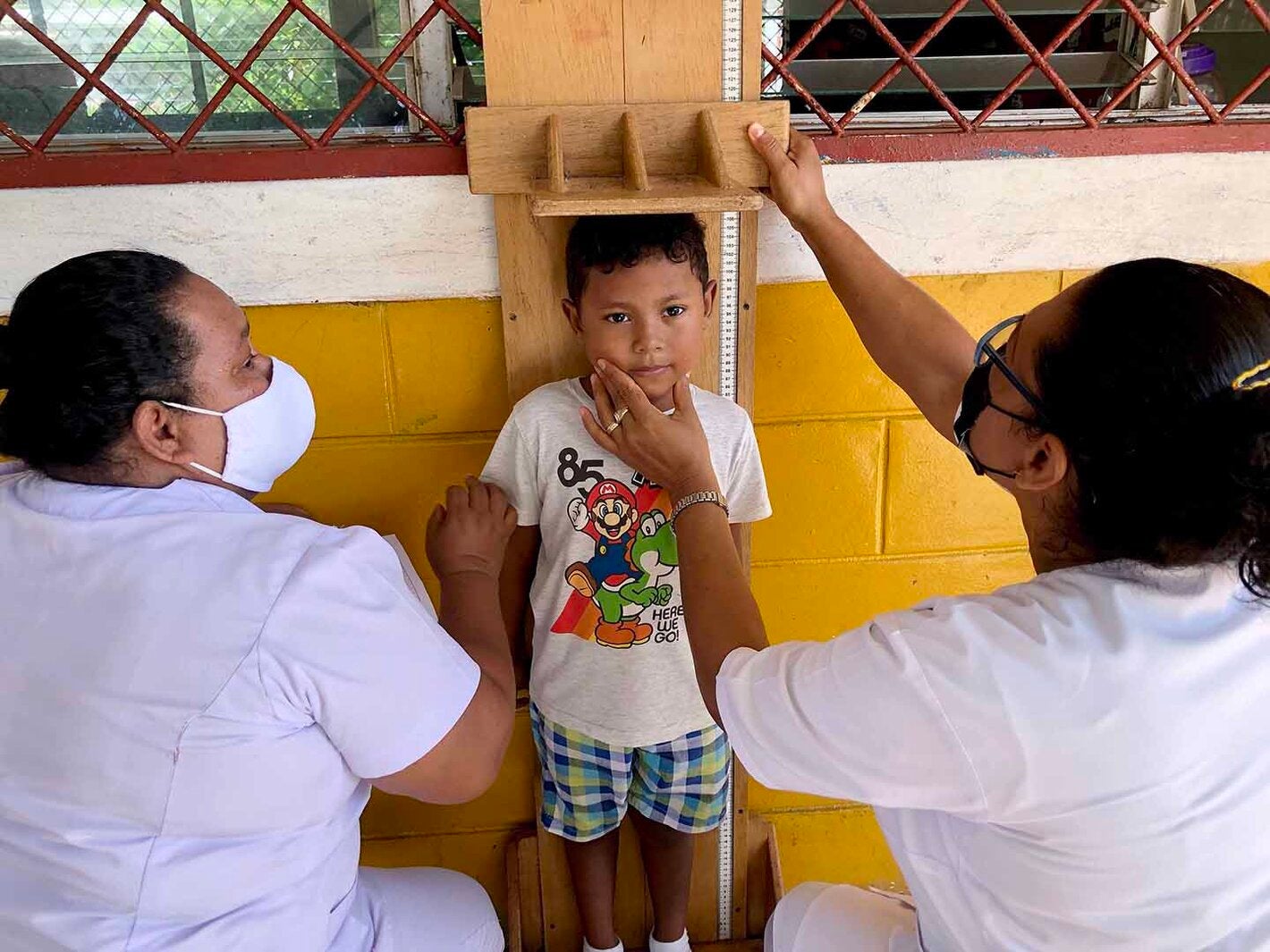 Taller de antropometría en niños de la Costa Caribe.