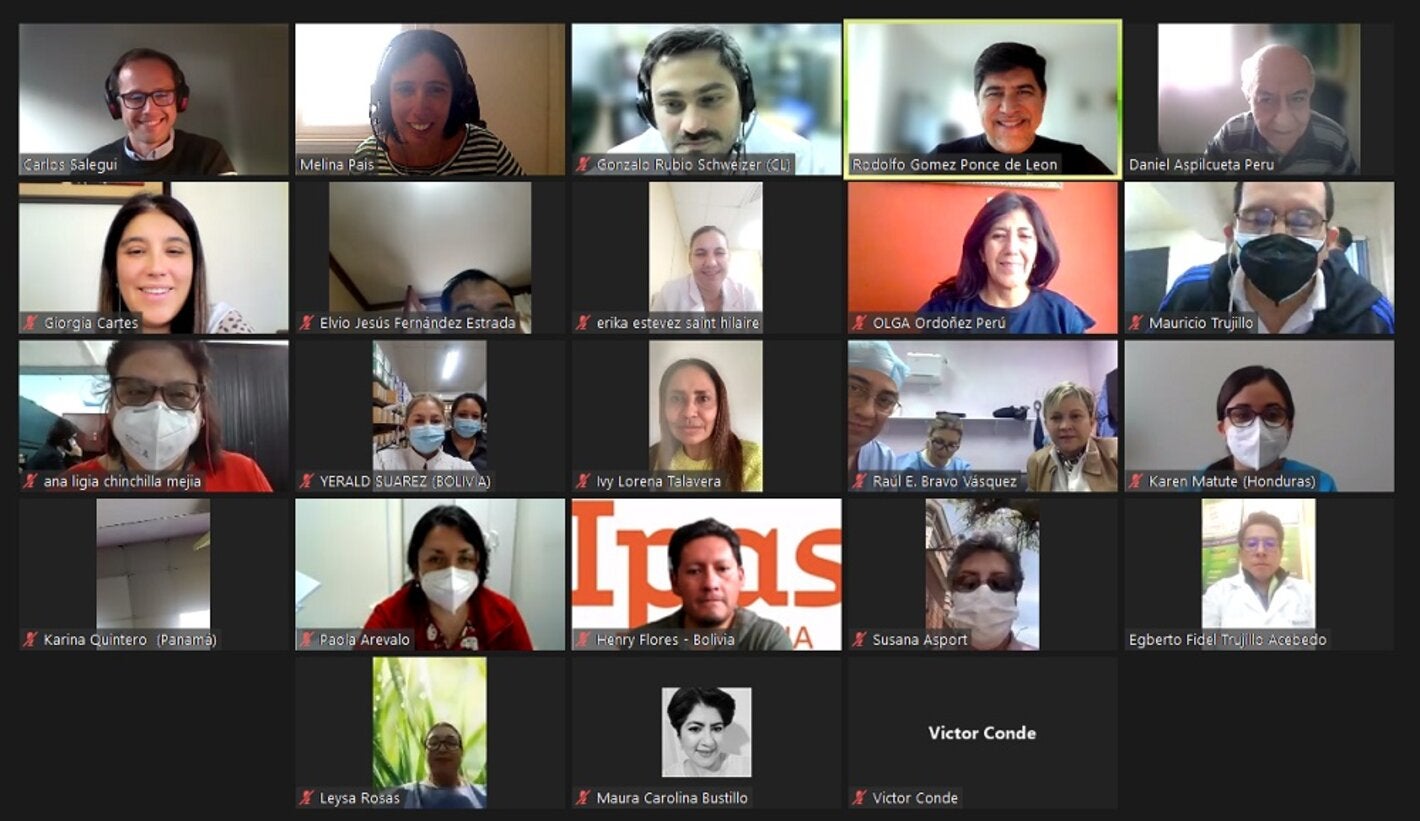 Pantalla participantes curso