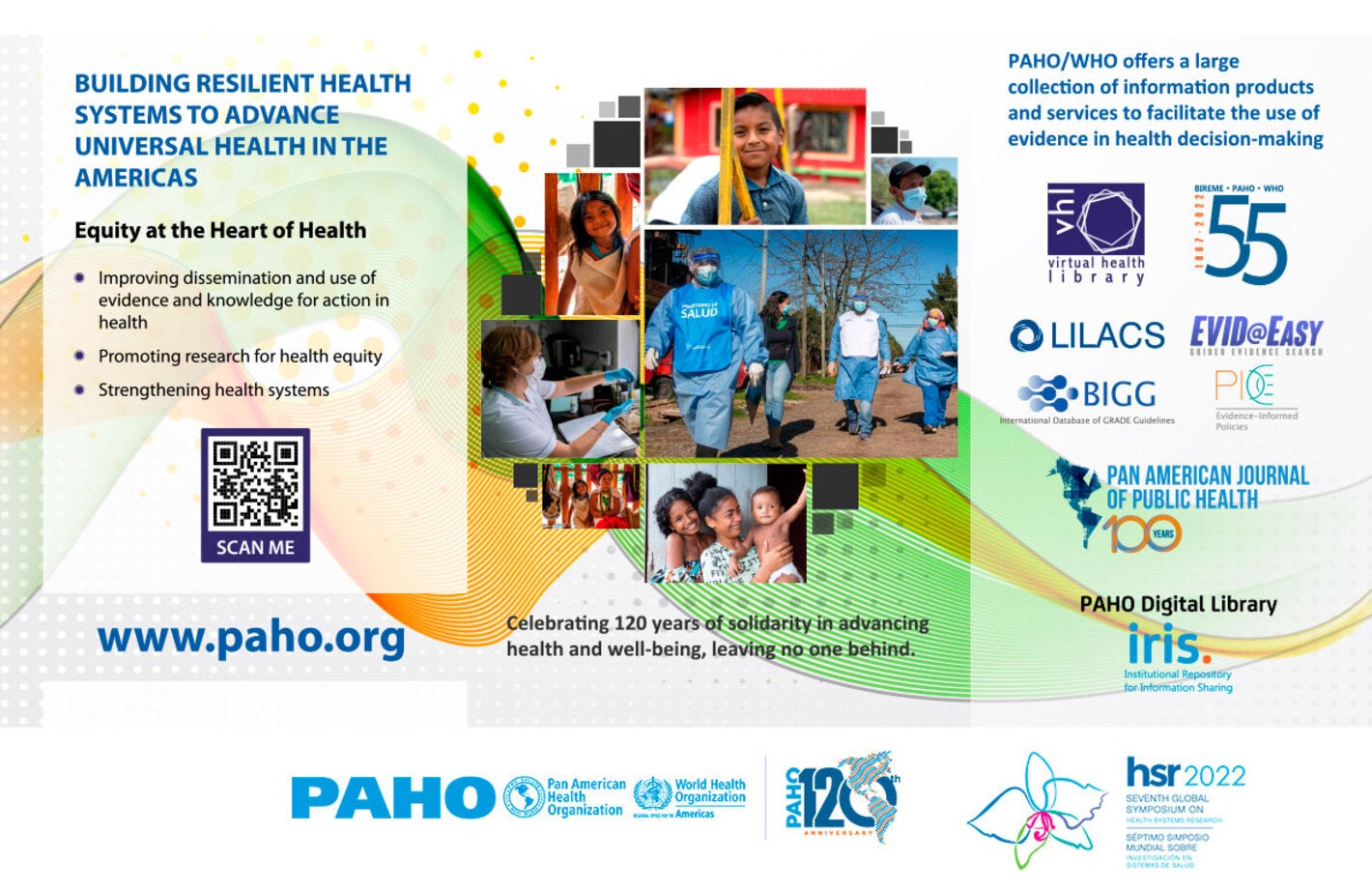 Banner PAHO stand in Bogota