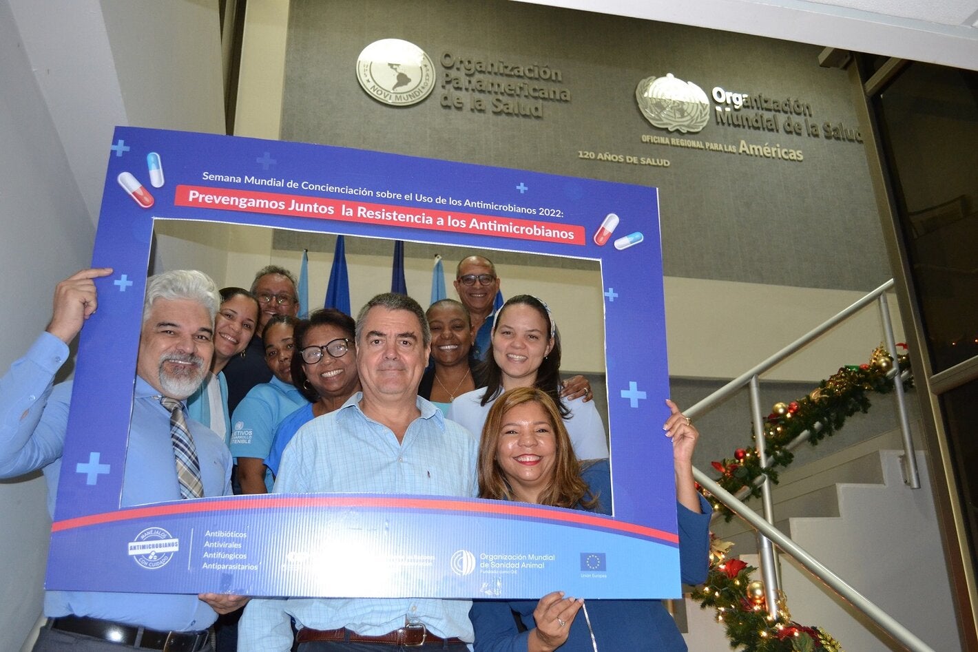 Personal de OPS conmemora semana  de la Concientización sobre el Uso de Antimicrobianos.