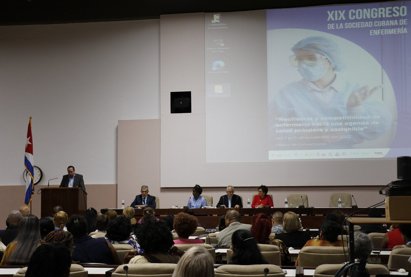 Presidencia XIX Congreso de la Sociedad Cubana de Enfermería