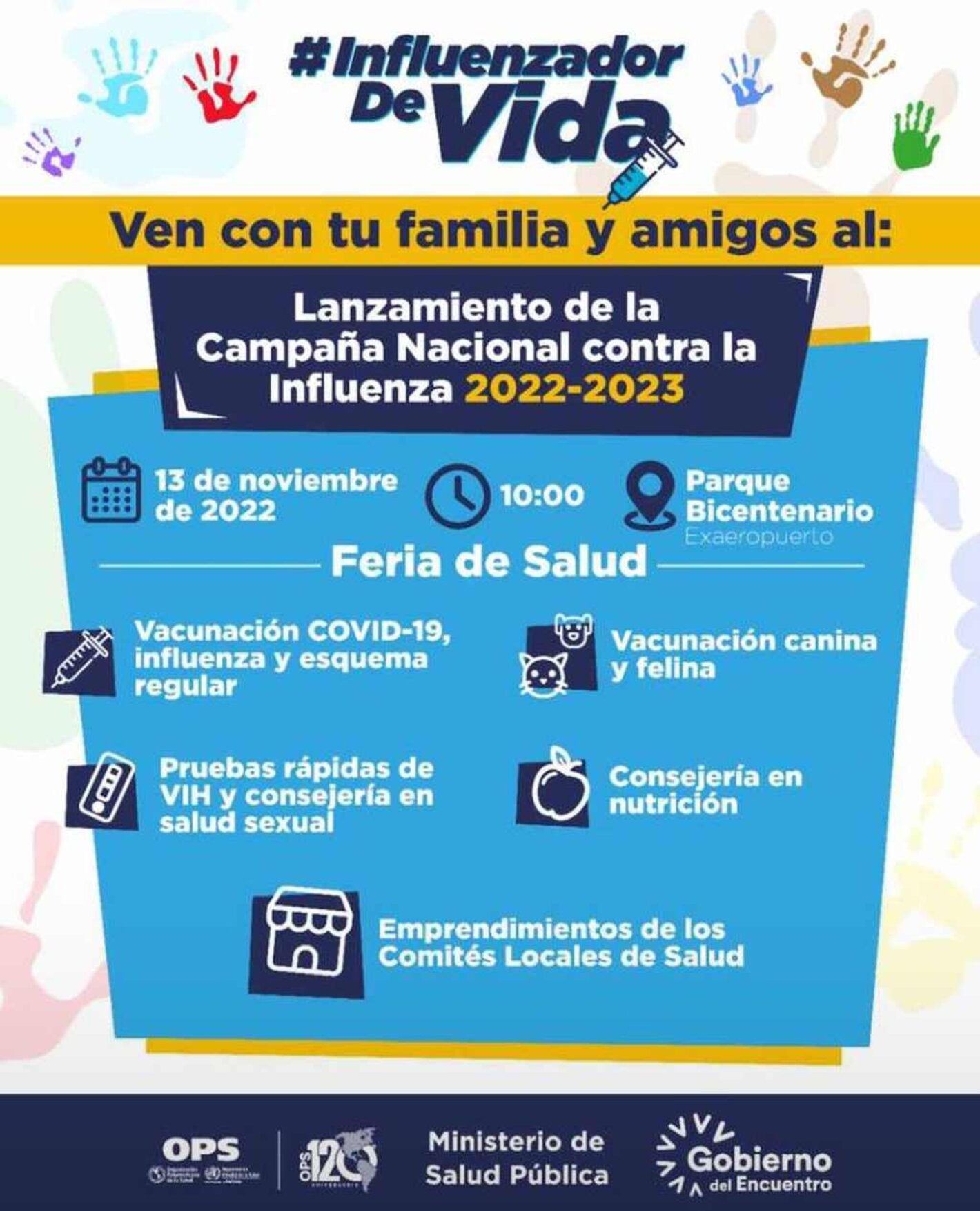 Ecuador presentará la Campaña Nacional de Vacunación contra la Influenza que llegará a más de 4.8 millones de personas