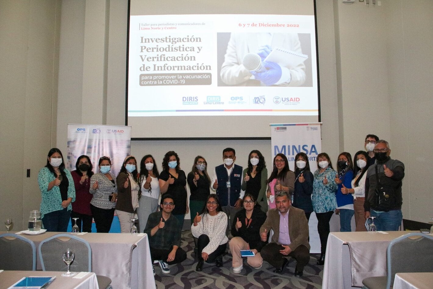 Participantes del taller para periodistas y comunicadores