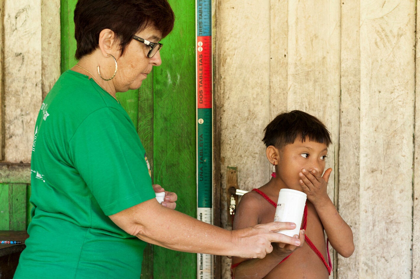 Child receives medication