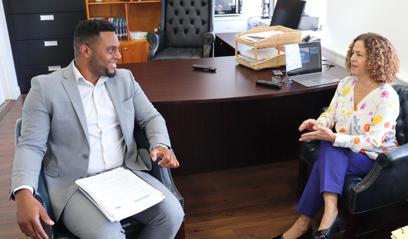 Orientation of new minister of health in Dominica