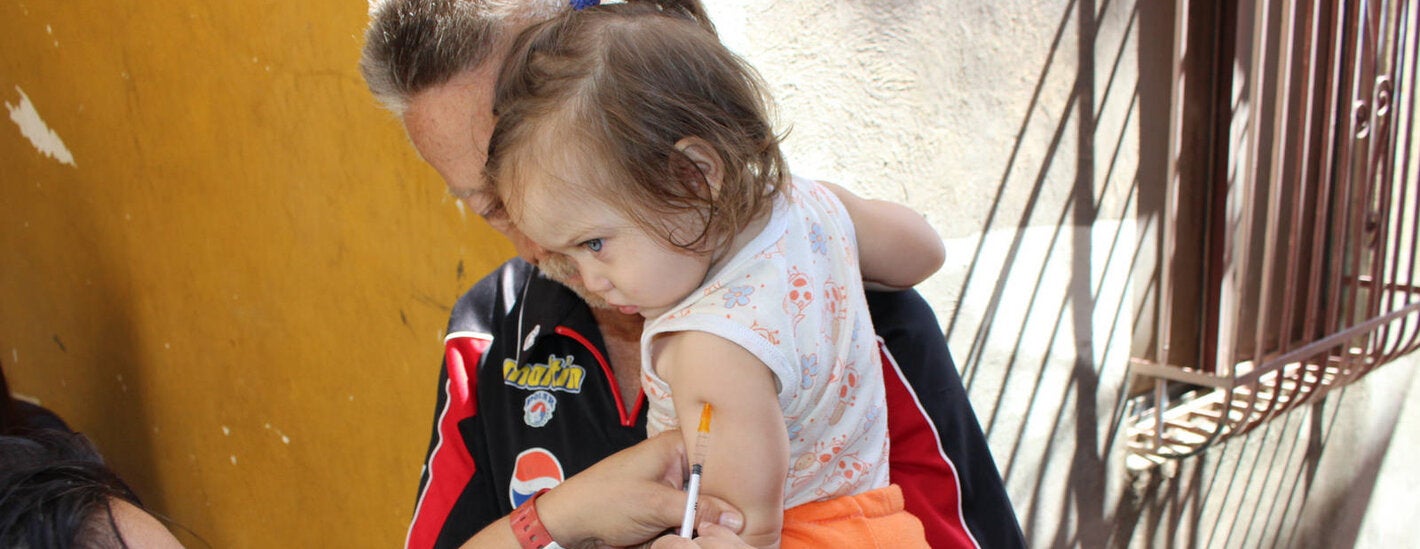 vaccinated from measles