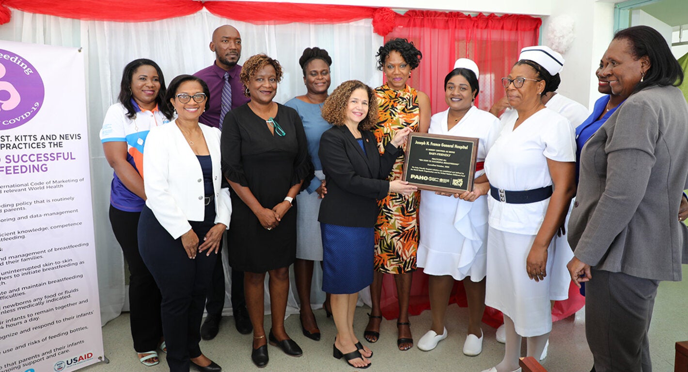 BFHI St. Kitts and Nevis presentation of certification