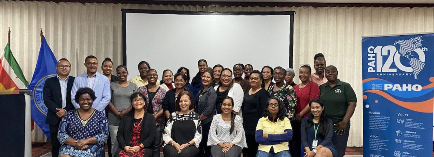  Group picture during successful workshop on ESAVI Surveillance in Suriname 